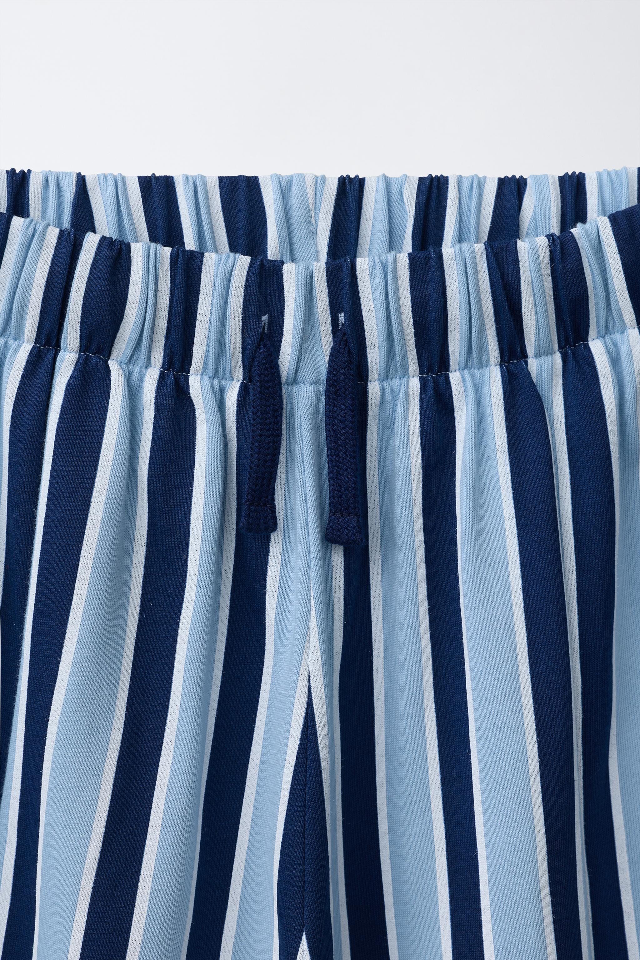 STRIPED RELAXED PANTS